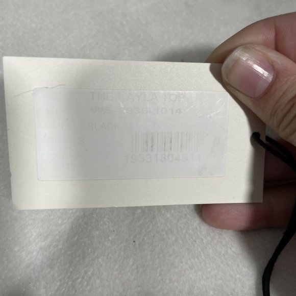 NWT Solid & Striped Kayla Black Bikini Top Small - Picture 7 of 9